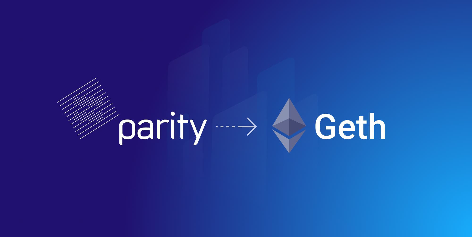 Ethereum node software migration from Parity to Geth