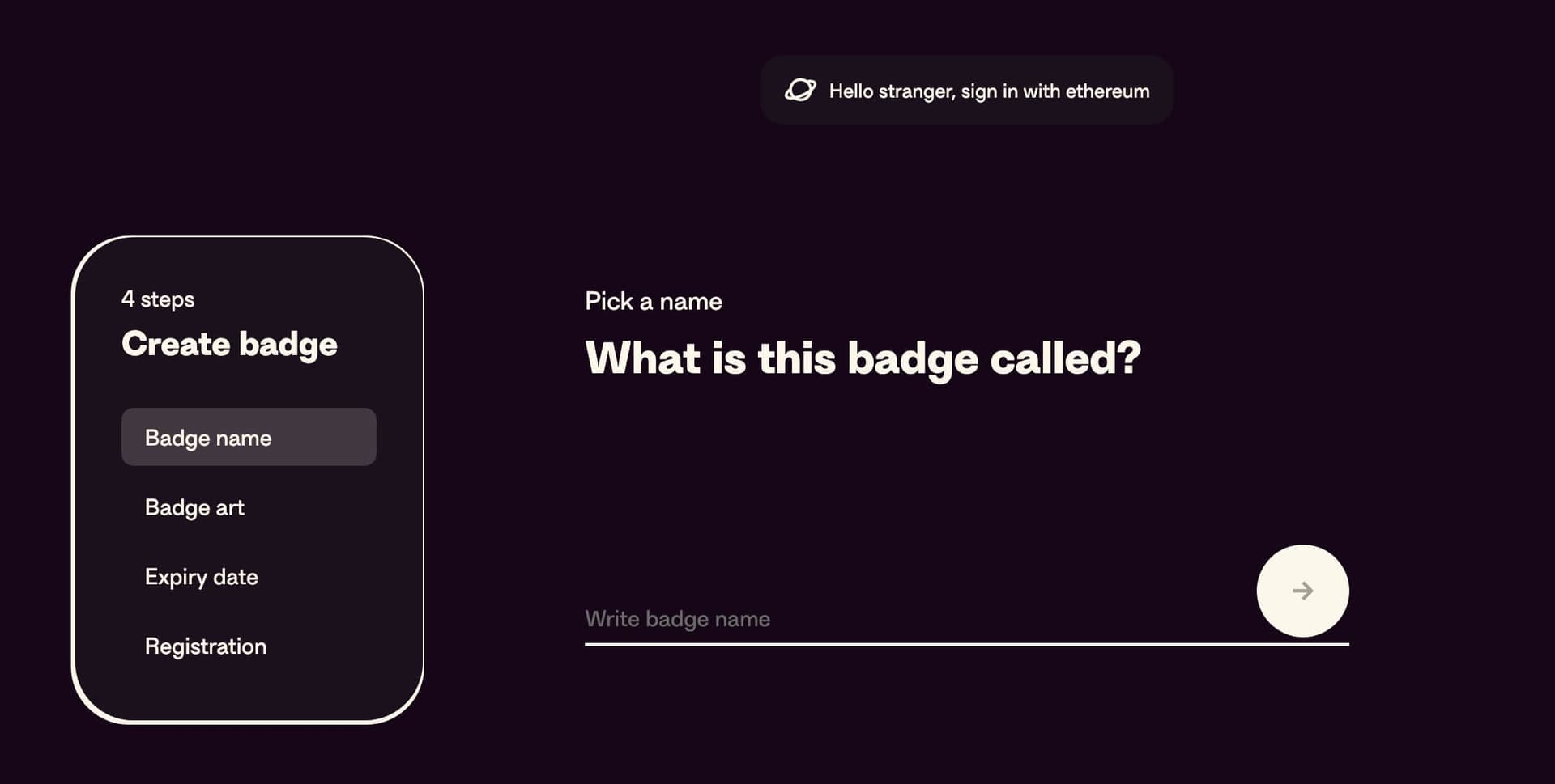 Otterspace DAO Credential Tool - Personalize and Register Your Badge