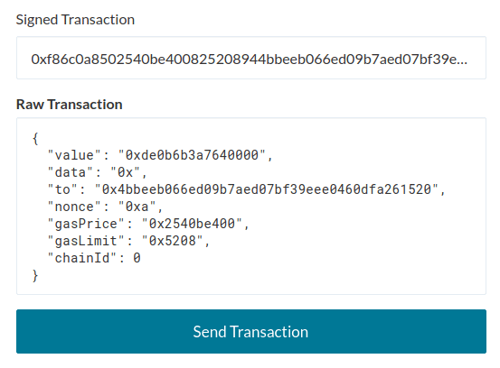 Diagram of a node validating a transaction signature against the sender address
