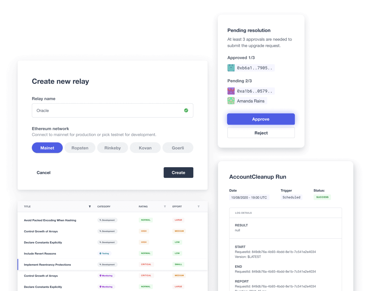 OpenZeppelin Defender security operations platform dashboard