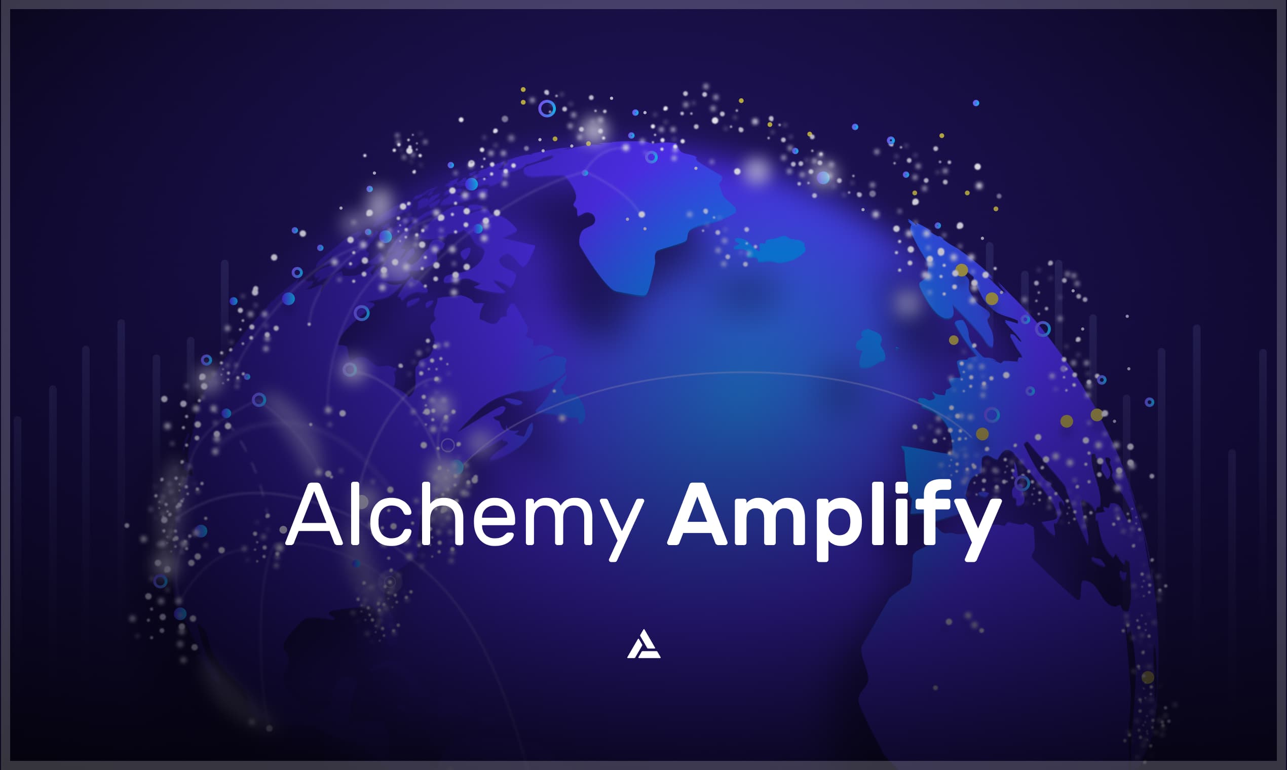 Alchemy Amplify launch banner: marketing support for dapp products and content