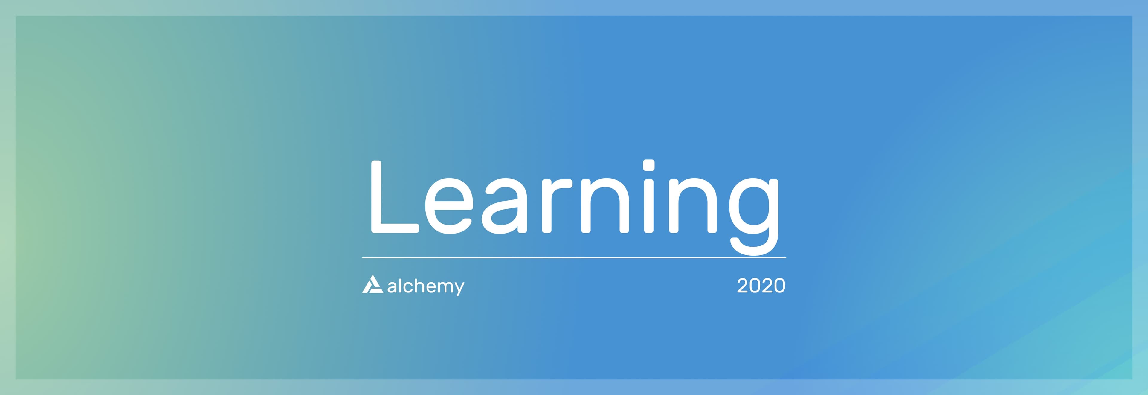Banner for Alchemy docs and learning resources