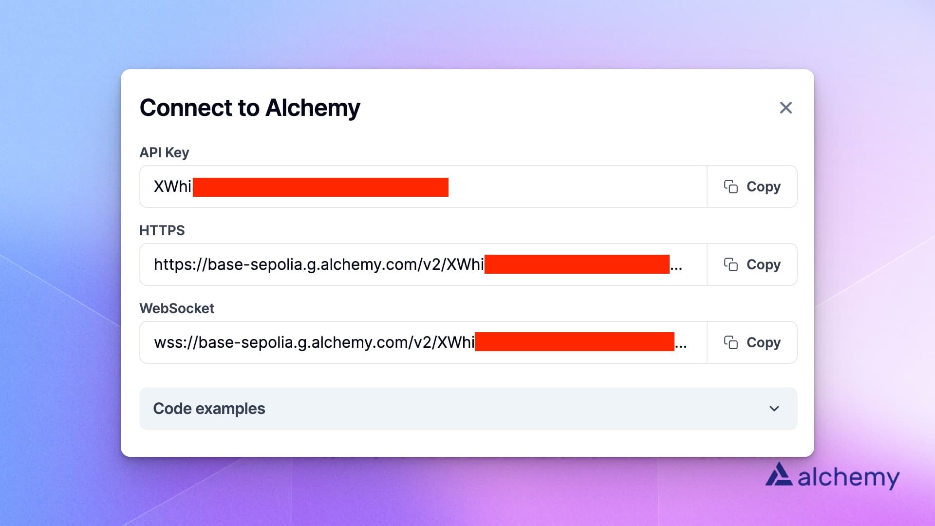 Alchemy dashboard: getting a Base Sepolia RPC API key and URL