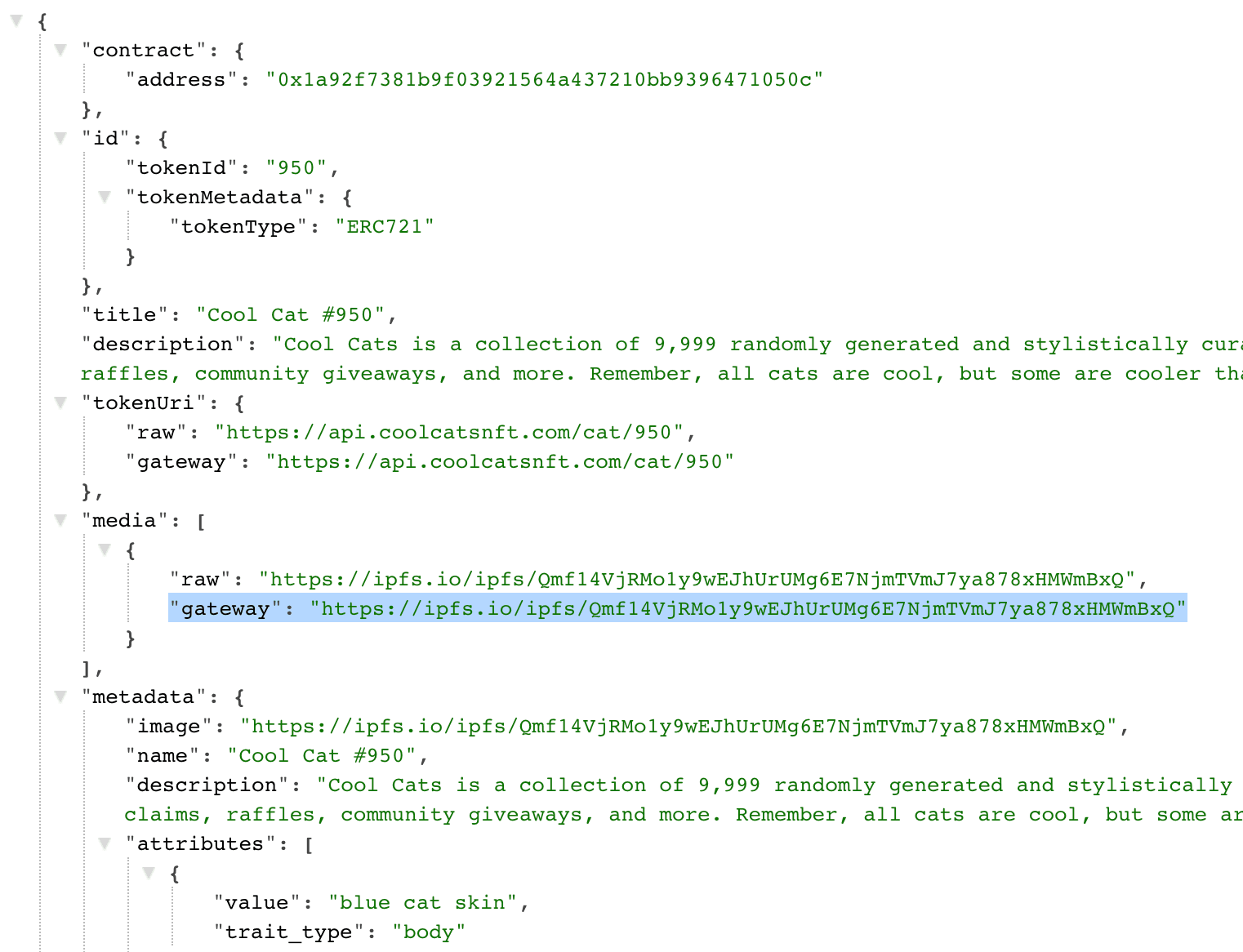 Third-party hosted NFT Asset