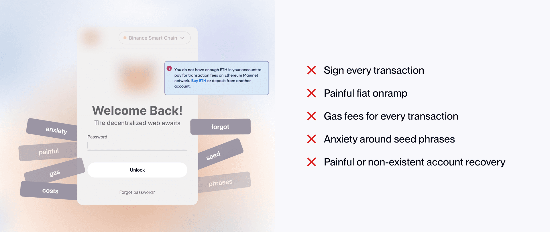 Wallet UX pains today
