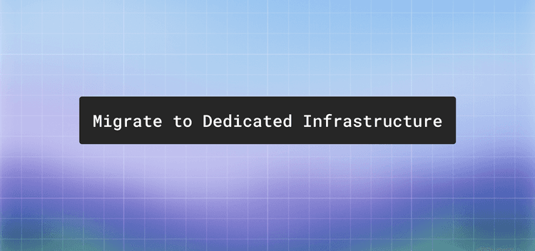 Migrate from self-hosted nodes to dedicated infrastructure