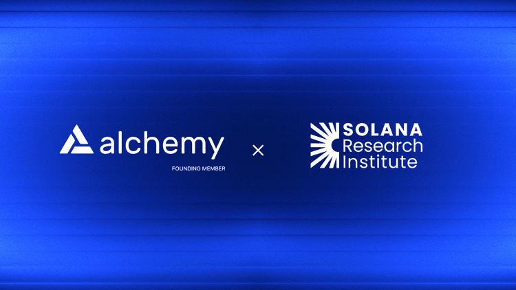 Alchemy and Solana Research Institute founding member partnership
