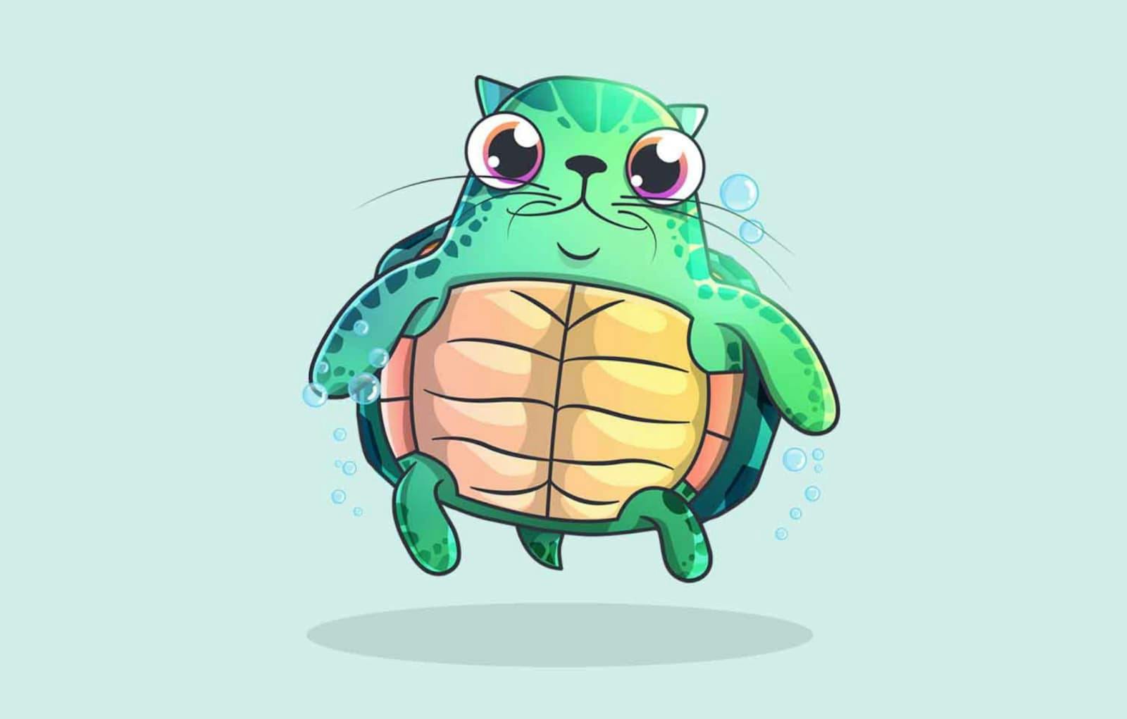 A limited edition CryptoKitty partnering with Operation Jairo to fund sea turtle conservation.