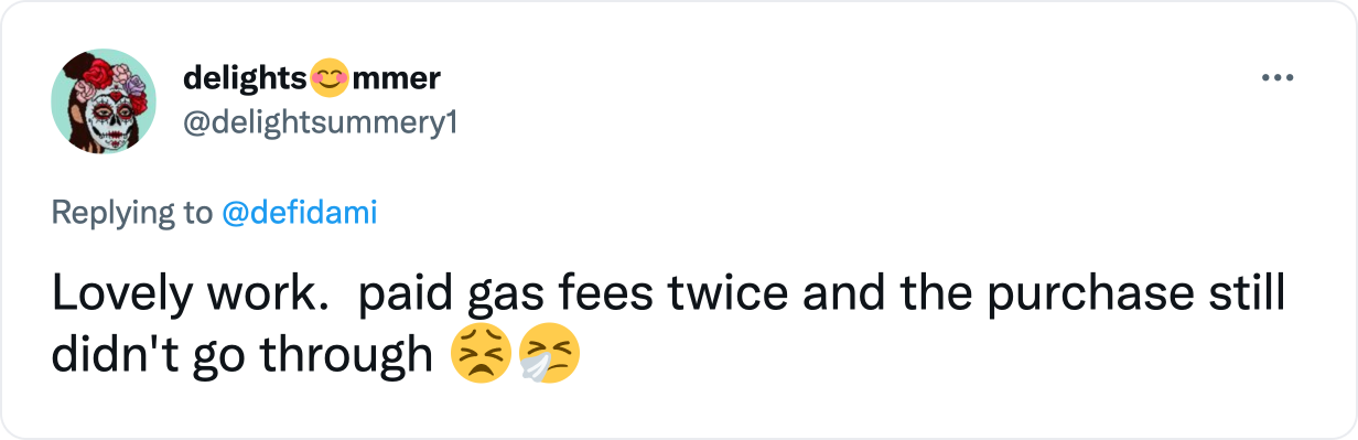 User paying gas fees twice for a failed transaction
