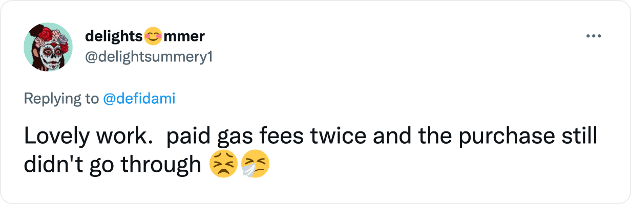 User paying gas fees twice for a failed transaction