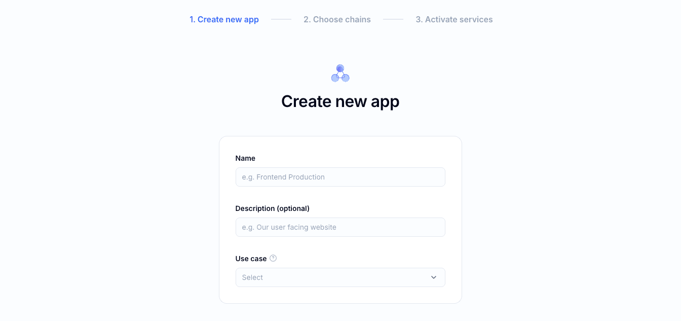 create new app