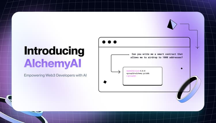 Introducing AlchemyAI: a suite of AI-powered tools made for web3 developers