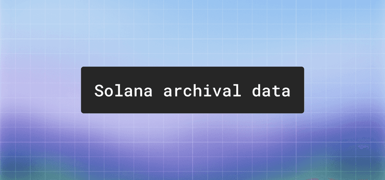Solana archival data: how to query full block and transaction history