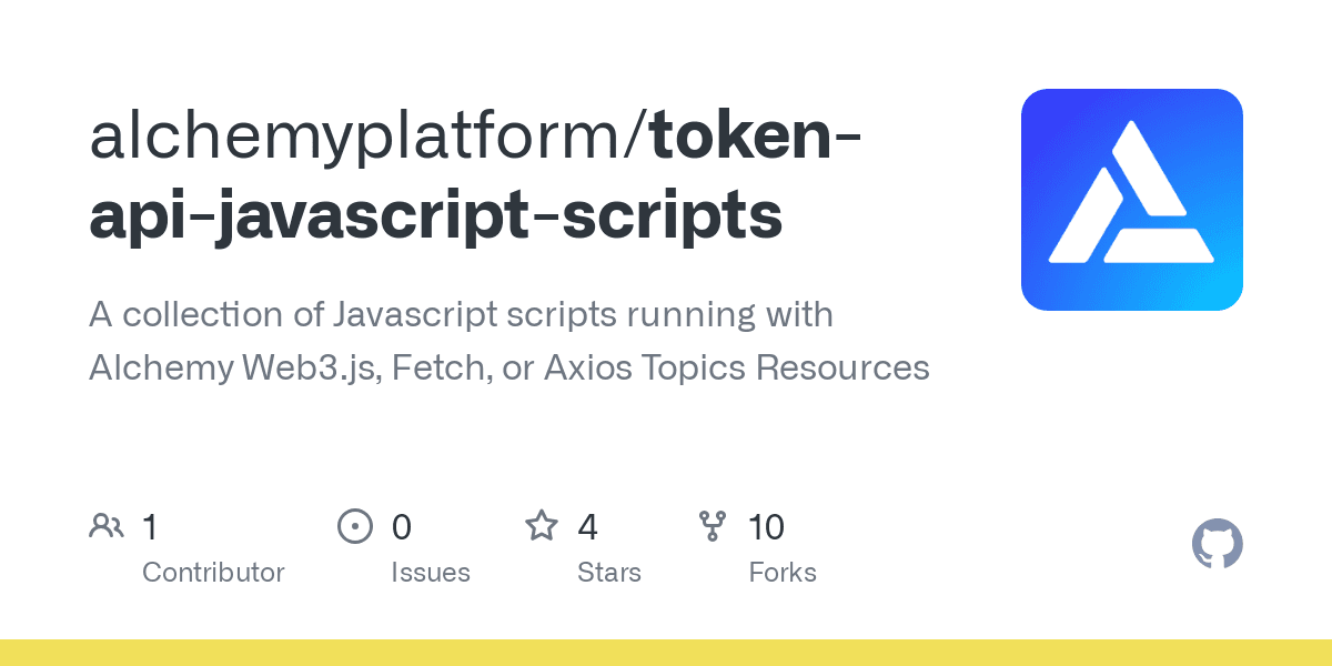token-api-javascript-scripts/alchemy-web3-script.js at main · alchemyplatform/token-api-javascript-scripts